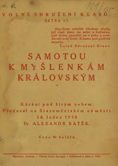 Samotou k myšlenkám královským