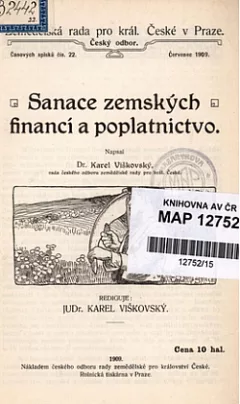 Sanace zemských financí a poplatnictvo