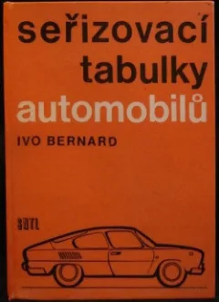 Seřizovací tabulky automobilů