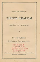 Sirota kráľom: novella z viacerých svetov
