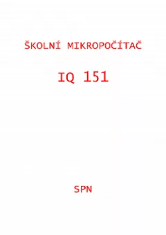 Školní mikropočítač IQ 151