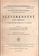 Slévárenství - část obecná