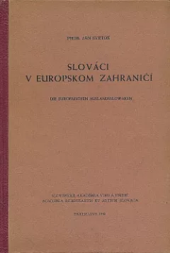 Slováci v európskom zahraničí