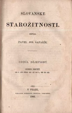 Slovanské starožitnosti: Oddíl dějepisný - Okres druhý
