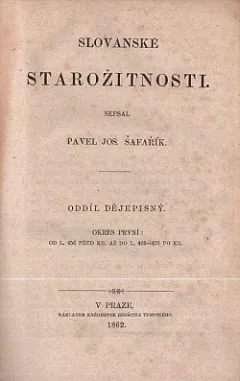 Slovanské starožitnosti: Oddíl dějepisný - Okres první