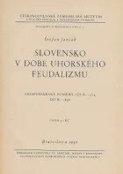 Slovensko v dobe uhorského feudalizmu: Hospodárske pomery od r. 1514 do r. 1848