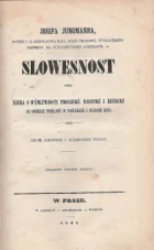 Slowesnost aneb Náuka o wýmluwnosti prosaické, básnické i řečnické