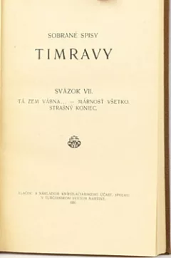 Sobrané spisy Timravy VII