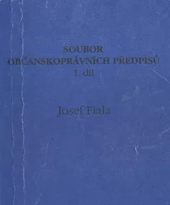 Soubor občanskoprávních předpisů. 1. díl