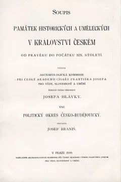 Soupis památek historických a uměleckých v politickém okresu Českobudějovickém