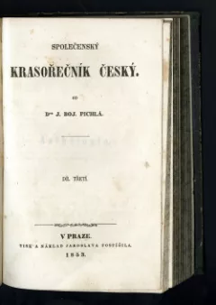Společenský krasořečník český III.