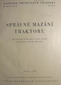 Správáné mazání traktoru