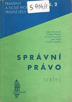 Správní právo : texty I.