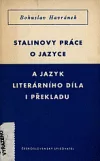 Stalinovy práce o jazyce a jazyk literárního díla i překladu