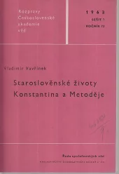 Staroslověnské životy Konstantina a Metoděje