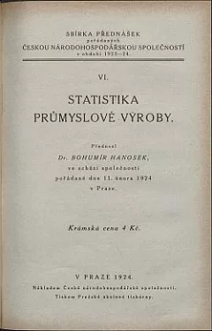 Statistika průmyslové výroby