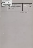 Stavovská opozice a její zápas s Habsburky 1547-1577