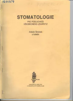 Stomatologie pro posluchače všeobecného lékařství