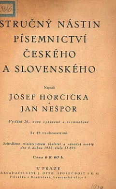 Stručný nástin písemnictví českého a slovenského