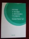 Studie z teorie a metodiky výchovy I.
