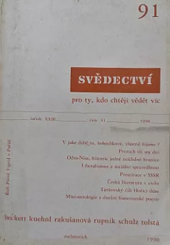 Svědectví 91 pro ty, kdo chtějí vědět víc
