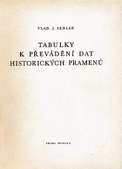 Tabulky k převádění dat historických pramenů