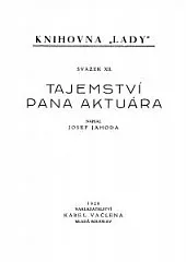 Tajemství pana aktuára
