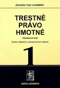 Trestné právo hmotné – 1. zväzok