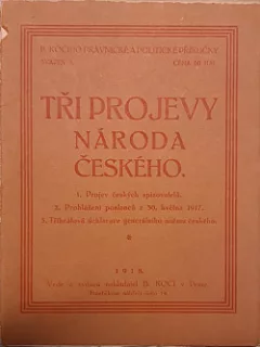 Tři projevy národa českého