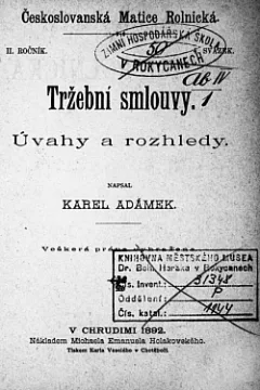 Tržní smlouvy: Úvahy a rozhledy