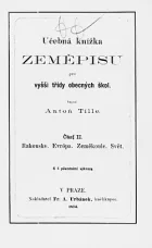 Učebná knížka zeměpisu pro vyšší třídy obecných škol Část II.