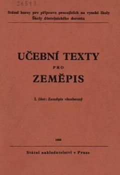 Učební texty pro zeměpis 1. část Zeměpis všeobecný
