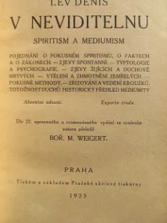 V neviditelnu - spiritism a mediumism