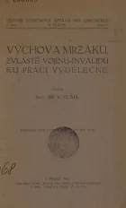 Výchova mrzáků, zvláště vojínů-invalidů ku práci výdělečné