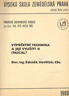 Výpočetní technika a její využití II - PASCAL