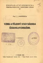 Vznik a tělesný stav národa československého