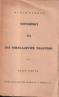Vzpomínky na Lva Nikolajeviče Tolstého