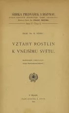 Vztahy rostlin k vnějšímu světu