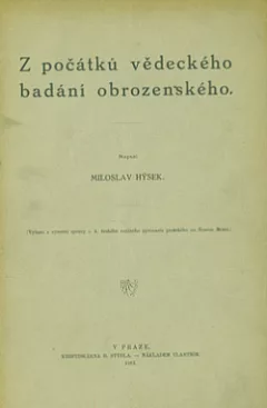 Z počátků vědeckého bádání obrozeneckého