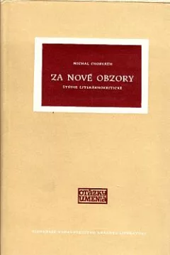 Za nové obzory: Štúdie literárnokritické