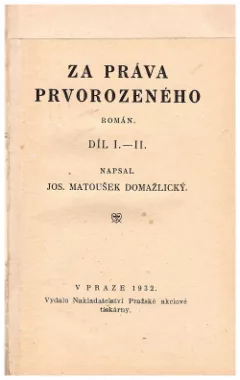Za práva prvorozeného
