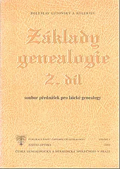 Základy genealogie 2. díl