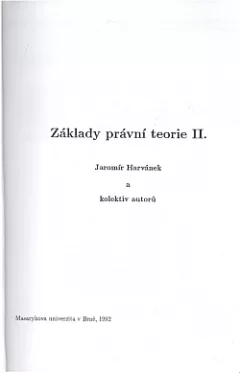 Základy právní teorie II.