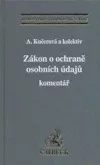 Zákon o ochraně osobních údajů: komentář