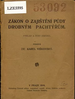 Zákon o zajištění půdy drobným pachtýřům