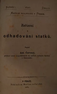 Zařízení a odhadování statků