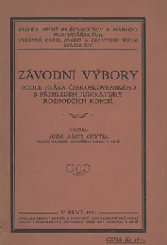 Závodní výbory podle práva československého s přehledem judikatury rozhodčích komisí