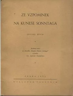 Ze vzpomínek na Kuneše Sonntaga