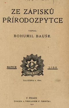 Ze zápisků přírodozpytce