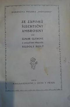 Ze zápisků šlechtičny Ambrosiny